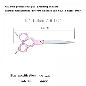 6.5 inch split shear 40 degrees warp cut Japanese 440C steel