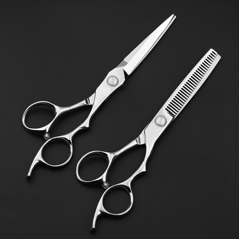 Barber Scissors Set 6.0 Inch Hair Cutting Scissors Thinning Scissors In ...