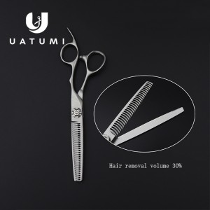 G310 Antler teeth Cut hair removal volume 30% 6 inch barber scissors Japan 440C steel