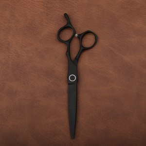 Matte black 6.3 “integrated barber shop hair stylist special Japanese VG10 steel