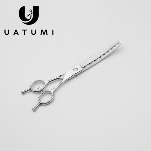 Japan 440C steel 7 inch curved  thinning scissors