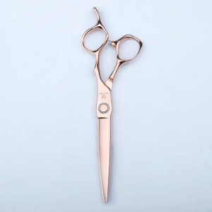 6.3 inch rose gold composite cut Japan VG10 steel hair stylist special