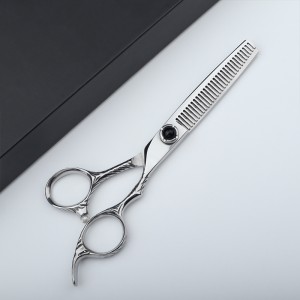 6 “professional hair scissors set straight&thinning scissors set