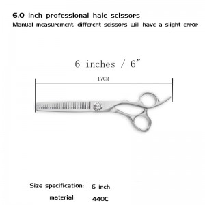 6 “G310 thinning scissors 20-25% Japanese 440C steel