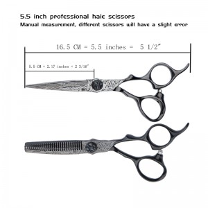 Damascus 5.5 “Hair scissors set Flat Scissors & Thinning scissors Japan VG10 steel