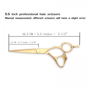 5.5 “Gold hair stylist special structure cut Japanese VG10 steel